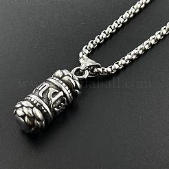 Винтажные ретро-кулоны из нержавеющей стали 304 с мантрой в виде шести слов CW8967