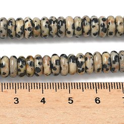 Природные яшмы далматин бисер нитей&nbsp;G-G329-A03-3x8mm