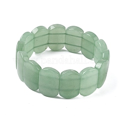 Натуральный зеленый авантюрин бусины эластичные браслеты для женщин мужчин BJEW-I323-02A