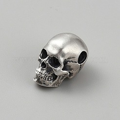 925 perline teschio in argento sterling&nbsp;LS-FIND-WH00670-79AS