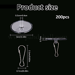 Perchas de plástico autoadhesivas con gancho&nbsp;AJEW-WH0709-521