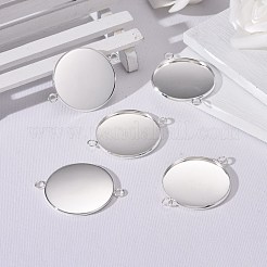 Connecteurs cabochons en acier inoxydable 201&nbsp;STAS-F191-15S-J