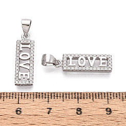 925 подвеска в форме сердца с хамсой из стерлингового серебра с микропаве из прозрачных кубических цирконий STER-N016-101P