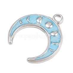 Ciondoli in acciaio inox 304 con smalto blu&nbsp;STAS-E524-08P