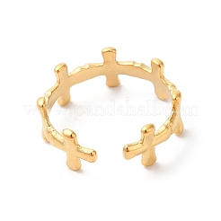 Кольцо-манжета из нержавеющей стали 304 с ионным покрытием (IP) для женщин&nbsp;RJEW-K245-26G