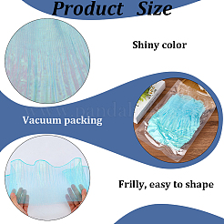 10 ярд прозрачного полиэстерового кружева с плиссировкой&nbsp;OCOR-GF0004-74A