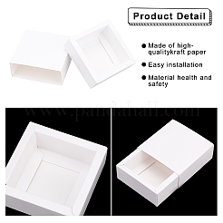 Scatole pieghevoli per cassetti di carta&nbsp;CON-WH0001-91