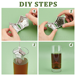 4 infusore per tè in acciaio inossidabile 304&nbsp;AJEW-DC0001-01
