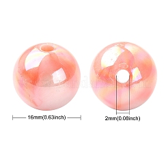 30шт непрозрачные полимерные бусины градиентного цвета&nbsp;RESI-CJ0003-09