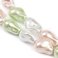 Гальванические стеклянные бусины GLAA-H039-07B