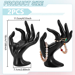 2шт пластиковый манекен для рук&nbsp;RDIS-UN0001-02B