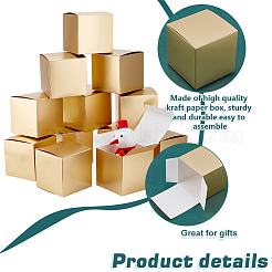 Квадратные складные бумажные коробки для хранения конфет&nbsp;CON-WH0106-02