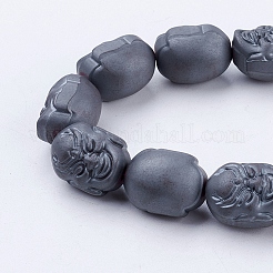 Non magnetici perle ematite sintetico fili&nbsp;G-P341-32F-16x21mm
