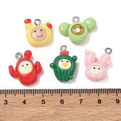 Süße Anhänger aus undurchsichtigem Harz mit Tiermotiven&nbsp;RESI-B044-15P