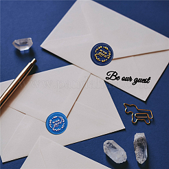 Латунная восковая печать штамп с ручкой AJEW-WH0184-0692