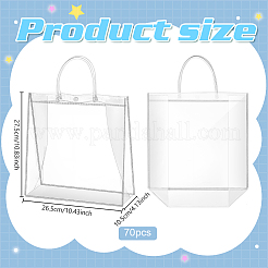 70 шт. прозрачные упаковочные сумки из ПВХ&nbsp;AJEW-WA0001-50