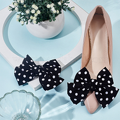 2 Stück Schuhdekoration aus Polyester mit Schleife&nbsp;FIND-DR0001-64B