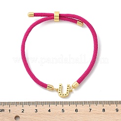 Регулируемые браслеты из нейлона X-BJEW-C096-01G-21