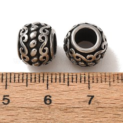 Perles européennes en acier inoxydable 304&nbsp;SA-CBA9DCB-25AS