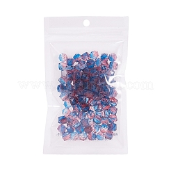Perle acrylique peinte transparente à deux tons&nbsp;LS-X-ACRP-T005-26C