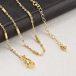 Colliers de chaîne de câble en laiton pour les femmes&nbsp;NJEW-D302-19G
