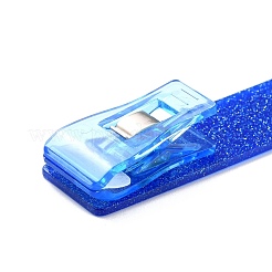 フェロアロイ  プラスチックとアクリルのキーホルダー  グリッターパウダー付き  非接触型カードエクストラクタ  女の子用カードプラー付きロングネイルカードエクストラクターキーホルダー用  長方形  ブルー  15.5cm&nbsp;KEYC-C048-02E
