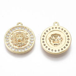 Латунные микро проложить кубического циркония подвески&nbsp;KK-S356-041G-NF