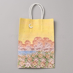 Tragetaschen mit Papierblumenmuster&nbsp;ABAG-TAC0035-16A