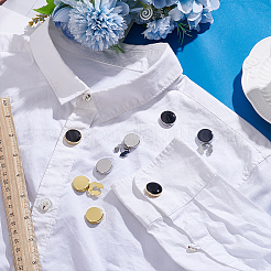 4 пара латунных запонок 4 стилей&nbsp;BUTT-ME0001-04