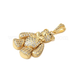 Покрытие стойки латунь микро паве прозрачные перданты из кубического циркония KK-C067-06G