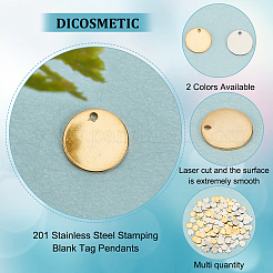 160 шт. 2 цвета 201 нержавеющая сталь штампованные пустые бирки подвески&nbsp;STAS-DC0012-52
