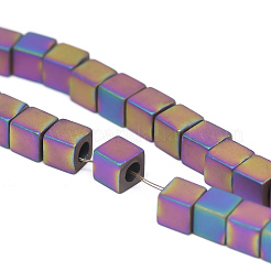 Electroplate non magnetici ematite sintetico fili di perline&nbsp;G-T061-38I