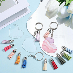 Акриловые диски большие подвески DIY-SP0001-33A