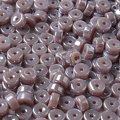 Непрозрачные цвета блестящие стеклянные бусины SEED-E001-P3x6mm-A01