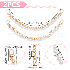 Резиновые ремни для мобильных телефонов из искусственного жемчуга AJEW-WH0270-628G