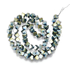 Гальванические нити из синтетических немагнитных гематитовых бусин G-T139-62E