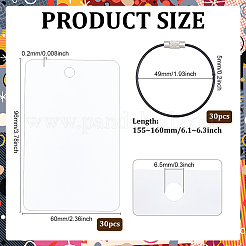 30 шт. прочные брелки из нержавеющей стали 304&nbsp;FIND-PH0028-26