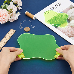 2шт 2 стильных акриловых коврика под чашки AJEW-GF0008-18