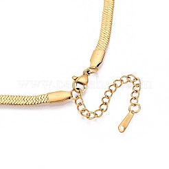 Цепочки-ёлочки из нержавеющей стали 304 толщиной 4 мм&nbsp;NJEW-N058-02G