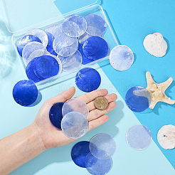 48 шт. 3 цвета натуральный Capiz ракушка соединительные подвески&nbsp;BSHE-SC0001-27