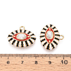 Подвески из нержавеющей стали 304 с кристаллами паве и эмалью&nbsp;STAS-T068-32B