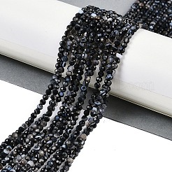 Натуральные полосатые агатовые бусы&nbsp;G-P553-G10-02