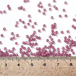 TOHOラウンドシードビーズ  日本製シードビーズ  （959f）ピンクの裏地付きクリスタル透明マット  11/0  2.2mm  穴：0.8mm  約1110PCS /ボトル  10 G /ボトル&nbsp;SEED-JPTR11-0959F