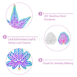 24 шт. 6 стиля подвески из нержавеющей стали 201&nbsp;STAS-DC0013-59