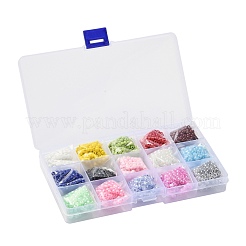 Perline di vetro 180g 15 colori&nbsp;SEED-JQ0003-01B-4mm