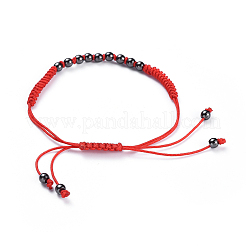 Nylon regolabile bracciali intrecciati cavo di perline&nbsp;BJEW-JB04426-01