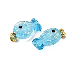 Pendenti in vetro soffiato dicroico fatti a mano&nbsp;X1-DICH-G001-01G-07