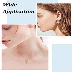 24 шт. подвески из нержавеющей стали 201 двух цветов&nbsp;STAS-LP0002-19