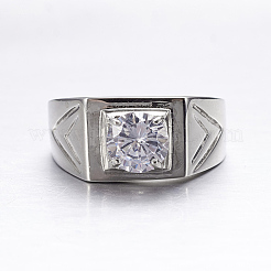 316 chirurgischer Edelstahl Breitbandringe&nbsp;RJEW-P115-09