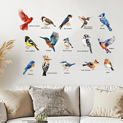 Полупрозрачные самоклеящиеся наклейки на стену из ПВХ STIC-WH0015-301